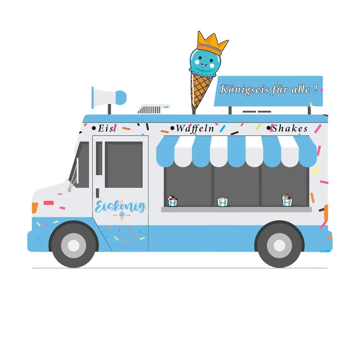 Eiswagen-Anbieter Eiskönig Eiswagen